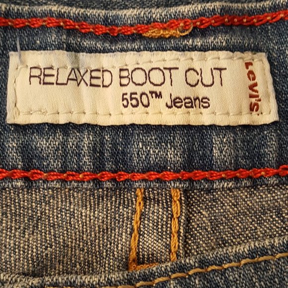 Levi's 550 Relaxed Boot Cut Jeans Size 12 Med - Picture 13 of 14